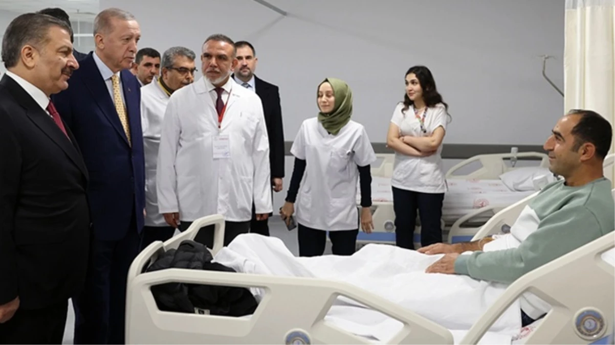 Erdoğan, Hatay'da açılışı yapılan hastaneleri ziyaret etti